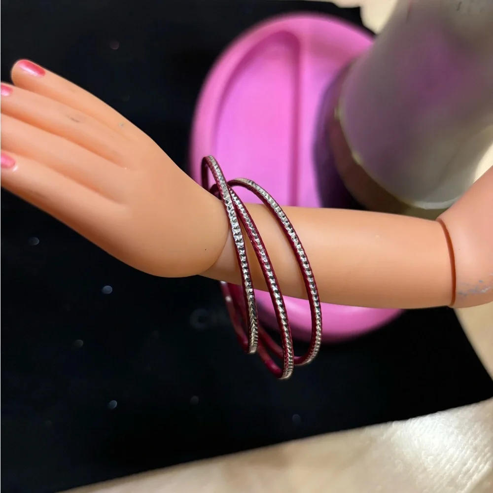 Colorful Bangles Set made by Local Artisans.Assorted colors FOR 7/8/9/10yr girls